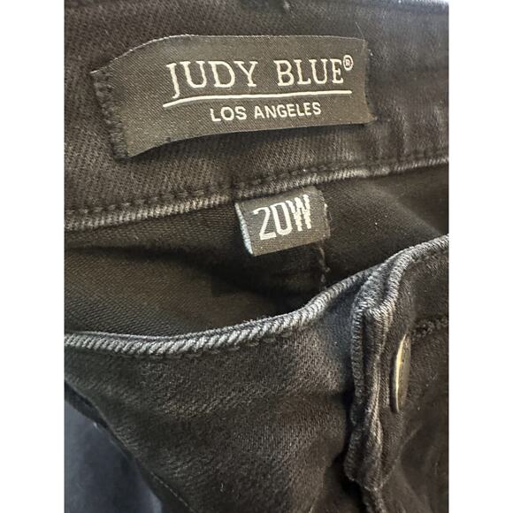 Judy Blue High Rise Skinny Black Denim Jeans Jb88450 Women's Plus Size 20W 20 - Picture 5 of 14